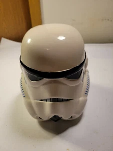 STAR WAR'S STORM TROOPER HEAD WHITE CERAMIC COIN BANK LUCUSFILM - Picture 1 of 5