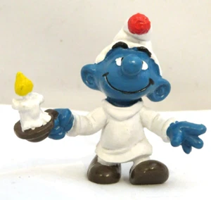 Figura vintage de los Pitufos 1979 vela dormida 20060 - Imagen 1 de 2