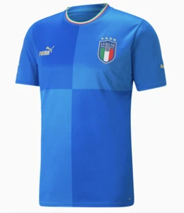 ITALY Mens Blue 2022/23 Puma Home Kit Football Shirt Jersey Small BNWT - Picture 1 of 2