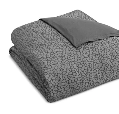 Hudson Park Collection Crespare Duvet Cover,Charcoal,Full/Queen - Image 1 of 4