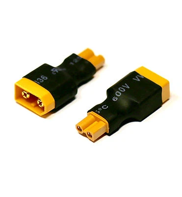 2x Stück XT30 Female auf XT60 Male Adapter Stecker Buchse Plug Lipo Akku Battery - Bild 1 von 4
