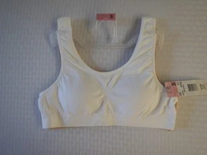 Fruit Of The Loom Tank Style Sports Bras with Modesty Pads 32 34 36 Set of 2 - Picture 1 of 5