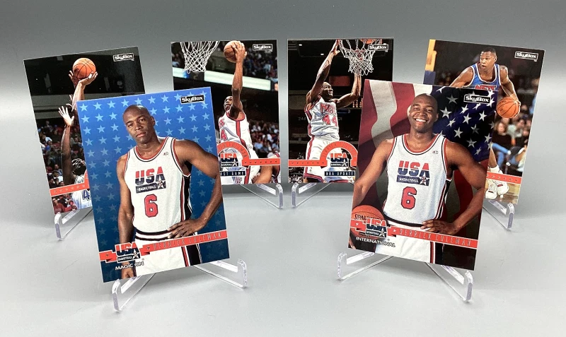 Juego de 6 cartas Skybox 1994 baloncesto olímpico de Estados Unidos Derrick Coleman Foto 1 de 1