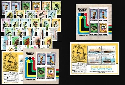 Montserrat Year Set 1984 MNH Complete Year Set with Blocks aVF/XF Z3718 - Image 1 of 4