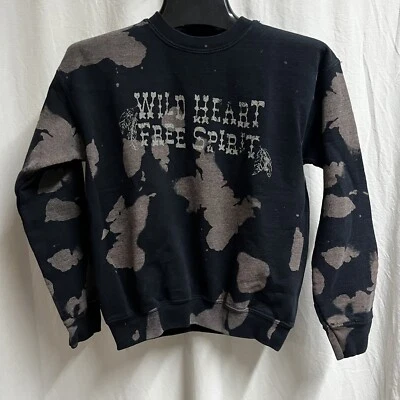 Pullover American Highway para niñas talla juvenil mediana Wild Heart Free Spirit Foto 1 de 4