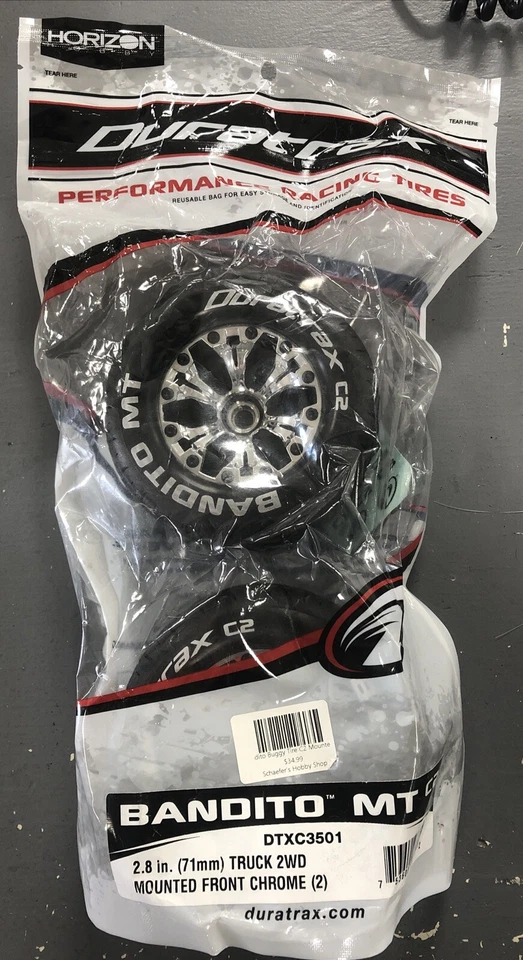 Duratrax DTXC3501 Bandito MT 2.8 Truck 2wd Mntd FR C2 Chrm (2)
