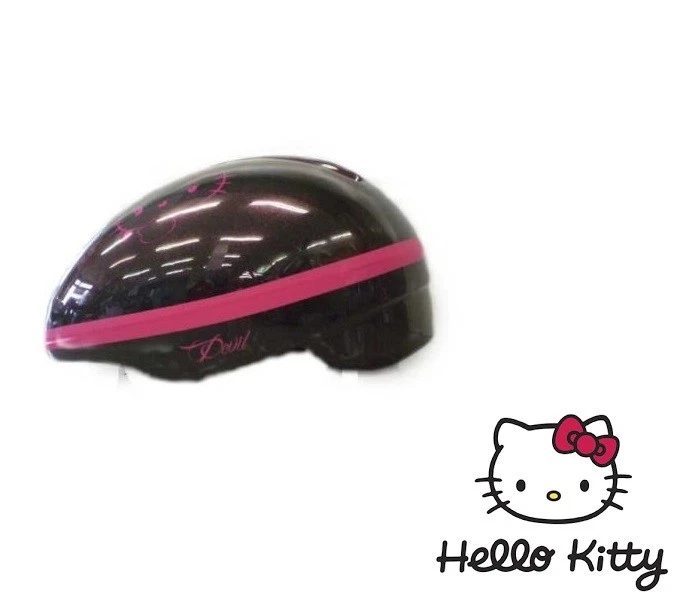 CASCO BICI BIMBA HELMET KIDS ORIGINALE HELLO KITTY black - Immagine 1 di 1
