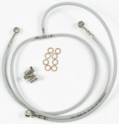 KAWASAKI 2002-2003 VN 1500 VULCAN MEANSTREAK GALFER BRAIDED FRONT BRAKE LINE KIT - Image 1 of 4