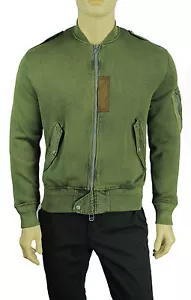 NUEVO POLO RALPH LAUREN CHAQUETA BOMBADOR ALGODÓN OLIVA ENVEJECIDA S $395 - Imagen 1 de 6