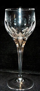 Unbranded Blown Glass Wine Glasses with Cut Panels, similar to Ceska - Picture 1 of 12