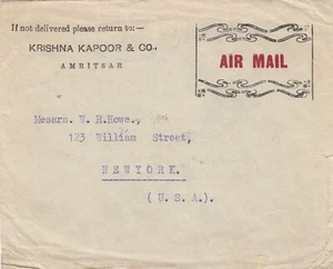 India - Sep 26, 1938 Cover to States - Picture 1 of 2