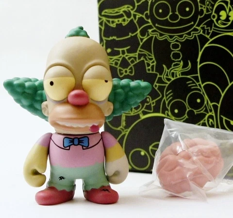 Kidrobot Simpsons Treehouse of Horror Krusty The Clown Zombie 3" Halloween NEW Cover
