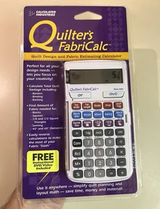 New Old Stock - Quilter’s FabriCalc Quilt Design & Fabric Estimator Calculator - Picture 1 of 7