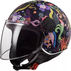 Casco Jet Ls2 OF558 Sphere Lux II Bloom Blu Rosa Opaco - Foto 1 di 3