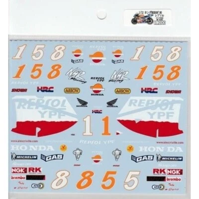 Decalcomanie per Tamiya 1/12 Honda NSR500'00 Repsol decal dal Giappone - Immagine 1 di 2