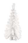 3FT White Hanging Wall Christmas Tree Classic White Tinsel Tree Hangs on Wall