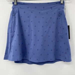 G/Fore Damen XS Nylon Spandex Kolonie blau Stretch Tennis Golf A-Linie Skort Neu mit Etikett - Bild 1 von 7