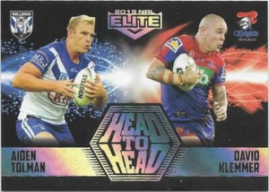 2019 Elite Nrl Head To Head (HH3) TOLMAN Bulldogs / KLEMMER Knights 46/61 - Picture 1 of 1