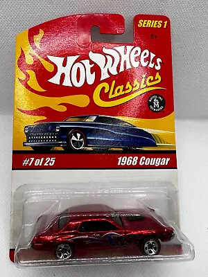 Hot Wheels Classics Series 1 1968 Mercury Cougar  #7/25. Red w/black interior - Image 1 of 2