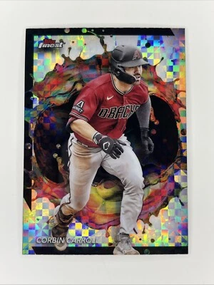 2024 Topps Finest Rare Checkerboard Refractor Corbin Carroll #280 - Image 1 of 2