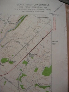 Black River NY USGS Topographic map - Picture 1 of 7