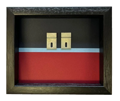 Royal Air Force Medal Case For 3 - 5 Medals . Black Frame