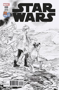 SDCC 2017 Star Wars #33 Black & White Variant Comic Book - Picture 1 of 1