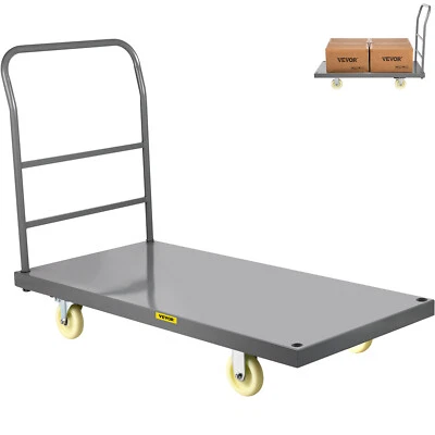 VEVOR Platform Truck 2000 lbs Capacity 47" x 24" x32"Flatbed Cart Hand Truck