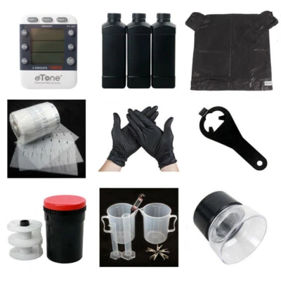 Darkroom Development Kit Film Development Kit 135 35mm 120 Measuring Cup Bottles - Image 1 of 4
