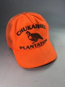 Chukar Hill Plantation Mesh Snap Back Embroidered Trucker Hat Hunt Cap Vintage - Picture 1 of 6