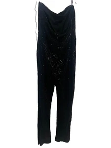 XL Women’s Black Tube Sequin Jumper  - Picture 1 of 9
