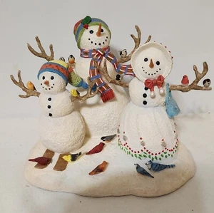 Lenox Vintage "Birds Of A Feather" by Lynn Bywaters Snowmen Family Figurine - Picture 1 of 6