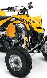 Shock Cover Atv Pour Can-Am DS 450 EFI , Couvre Amortisseur, 3 Monster Yellow - Picture 1 of 4