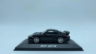 Modèle De Voiture PORSCHE 911 GT2 NOIR - MINICHAMPS - ÉCHELLE 1:43 Avec Socle - Photo 1/4