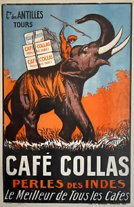Affiche originale Café Collas 1927 Affiche originale Café Collas 1927 - Photo 1/1