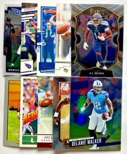 Lote de 20 cartas de Tennessee Titans Eddie George Derrick Henry AJ Brown Warren Moon - Imagen 1 de 2