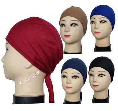 Top Qualität Unterschal Hijab Krawatte Rücken Motorhaube Kappe Chemomütze dehnbar für Damen