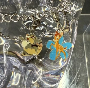 Disney Bambi & Thumper Clip On Add On Charm Bracelet - Picture 1 of 4