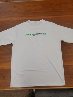 Camisa Evergreen Town Race 2022 Colorado Tech para hombre grande blanca Foto 1 de 3