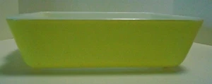 Vintage PYREX Ovenware USA 0503 YELLOW Milkglass Baking Dish * 1.5 Qt Casserole - Picture 1 of 8