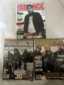 The Source Magazine Lot of 3 Puffy Wu Tang Nas 1999 2001  2004 - Picture 1 of 15