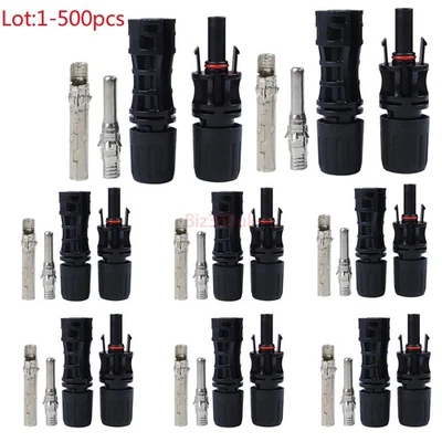 Lote MC4 Macho Hembra Solar M/F Cable Conectores Impermeable para Panel Solar - Imagen 1 de 4