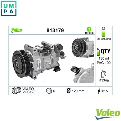 COMPRESSOR AIR CONDITIONING 813179 FOR PEUGEOT 308/SW/II BHY /BHZ /9HC 1.6L 4cyl - Image 1 of 4