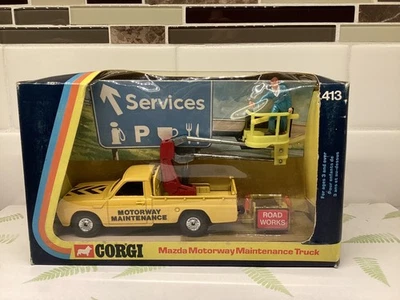 Corgi Original Vintage Nº Camión de mantenimiento de autopista Mazda 413. 1976-1978 sin usar, en caja. Foto 1 de 4