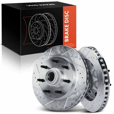 Rotores de freno perforados para Ford F-150 2000 2001 2002 2003 F-250 1997-1999 delanteros Foto 1 de 4