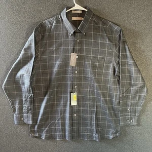 daniel cremieux men's new 100%cotton gray dress shirt men’s XL - Picture 1 of 7