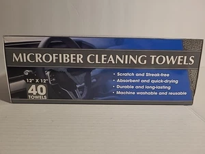Mikrofaser Reinigungstuch, fusselfreie Ladenhandtücher wiederverwendbar, Großpackung Lappen im Karton  - Bild 1 von 4