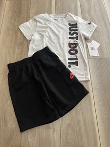 NIKE AIR TODDLER T SHIRT (JUST DO IT) AND SHORTS 2 PIECE SET SIZE 7 NWT $40 - Picture 1 of 5