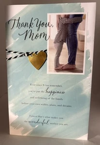 Mother's Day Greeting Card With Heart Design Around The Card - Picture 1 of 5