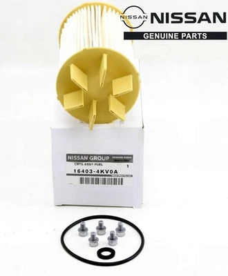 Genuine Nissan Fuel Filter Cartridge 16403-4KV0A OEM 164034KV0A NEW Assy NEW - Image 1 of 2